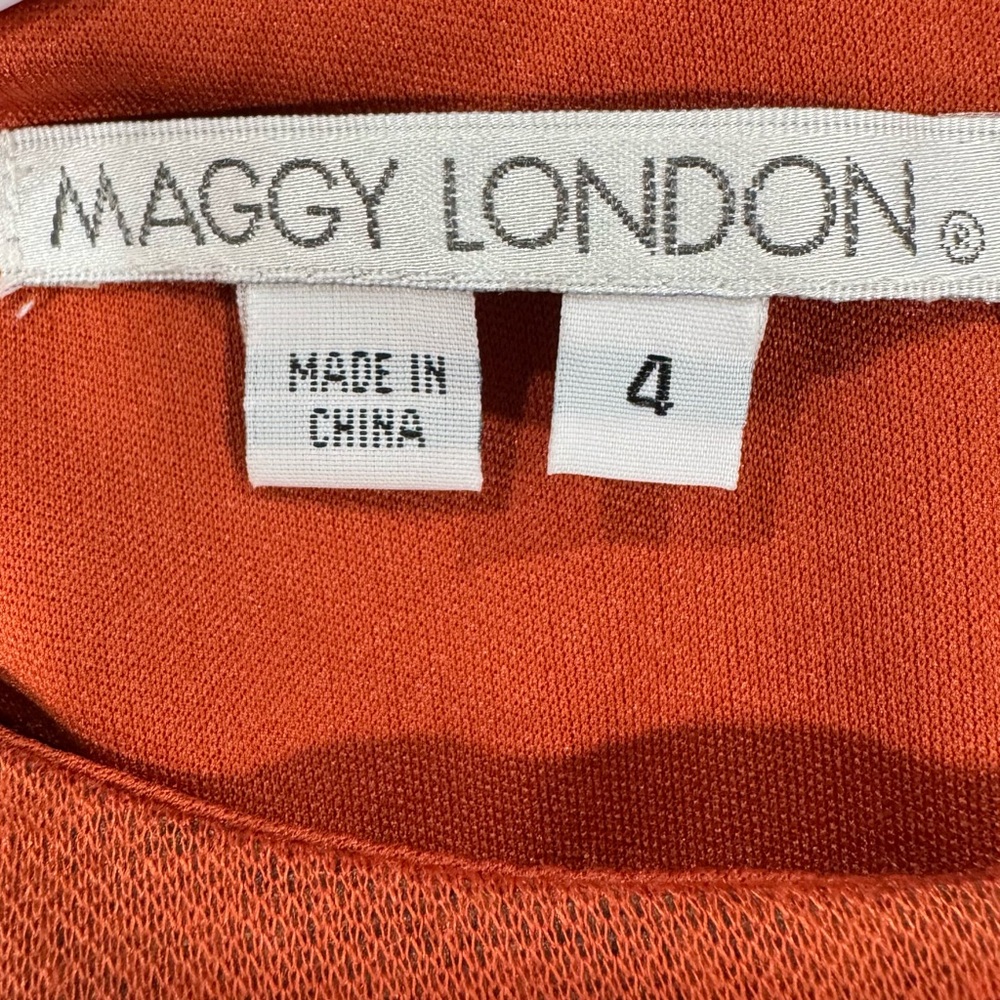 Maggy London Charcoal Dress with Dots - Picture 9 of 11
